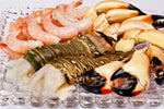 Florida lobster tails, stone crab claws, pink shrimp